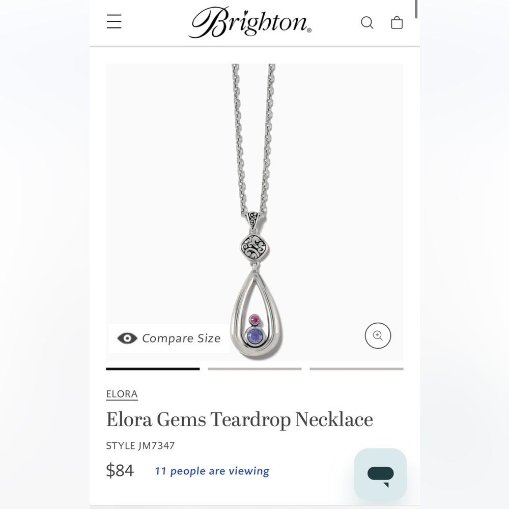 NWT BRIGHTON ELORA JEMS NECKLACE